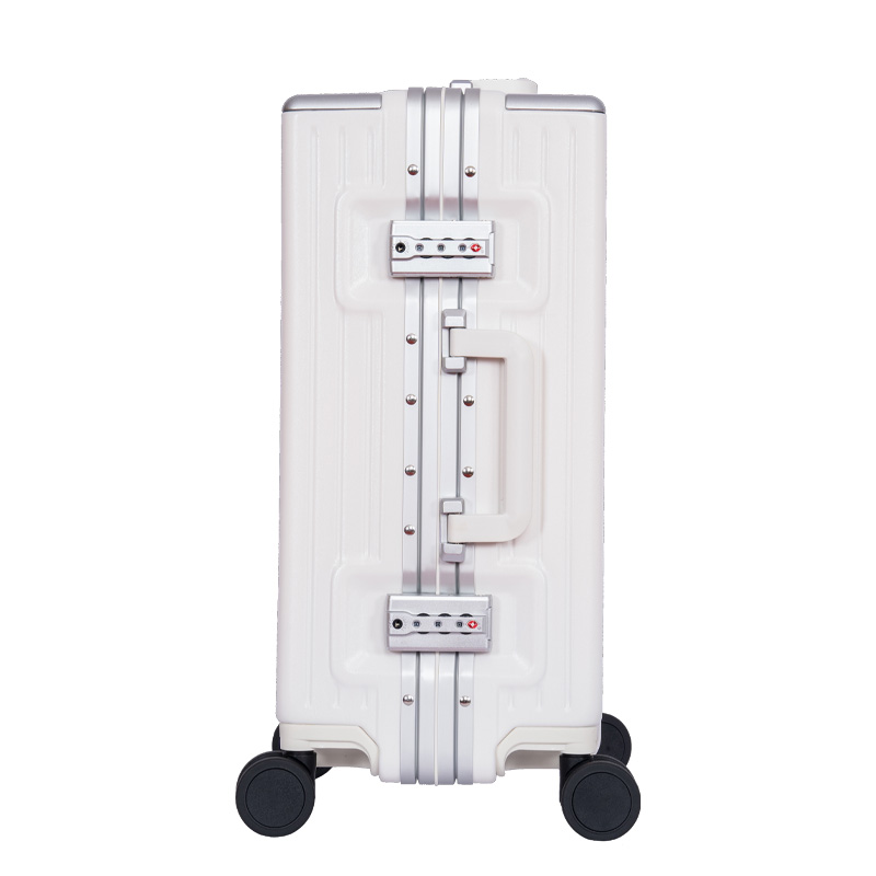 Lightweight front open carry-on suitcase