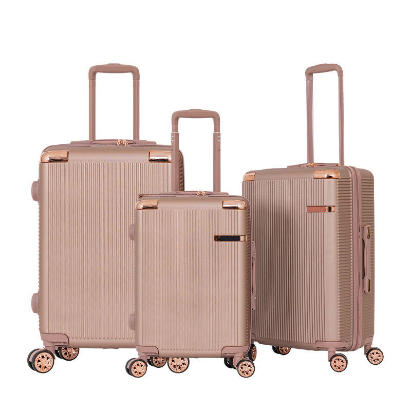 Rose Gold ABS Suitcase with Corner Protect