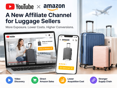 YouTube × Amazon: Новый партнерский канал для продавцов багажа